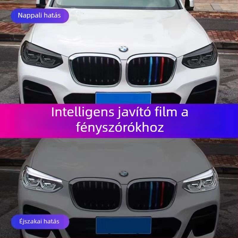 TPU védőfilm autó- és motorkerékpár lámpákhoz – színváltoztatás a fény hatására, átlátszó, fényvezérlés