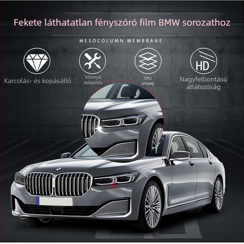 BMW 3-as sorozat fényszóró fólia (2013-2024): füstös védőfólia, karcolások javítása, karcálló, színváltó fólia