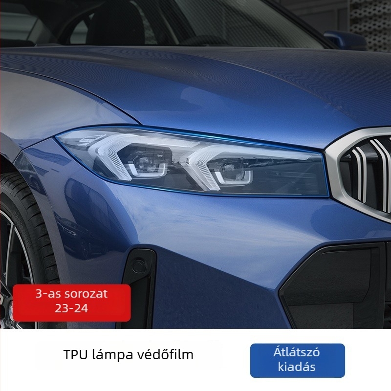 BMW 3-as sorozat fényszóró fólia (2013-2024): füstös védőfólia, karcolások javítása, karcálló, színváltó fólia