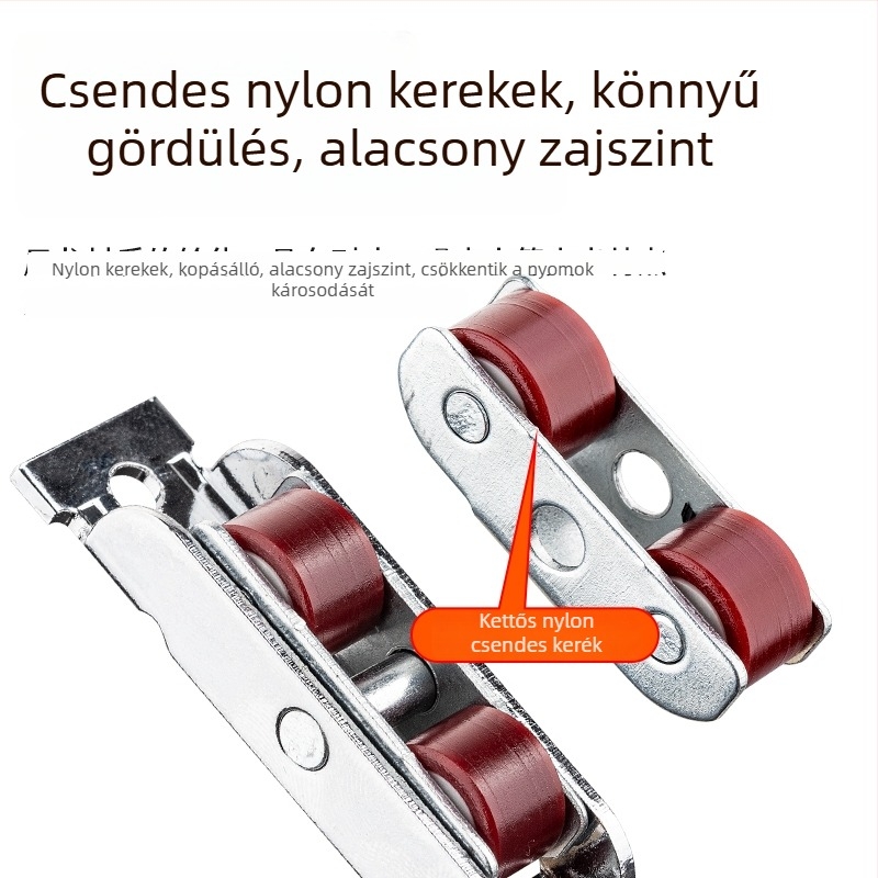 Ajtó- és ablakgörgők, modell 8088, nylon görgők, 4 darabos készlet
