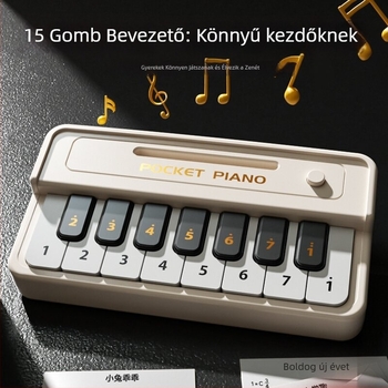 Kezdőknek szóló elektronikus billentyűzet – hordozható MIDI hangszerelés, műanyag, 4–6 éveseknek