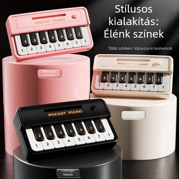 Kezdőknek szóló elektronikus billentyűzet – hordozható MIDI hangszerelés, műanyag, 4–6 éveseknek