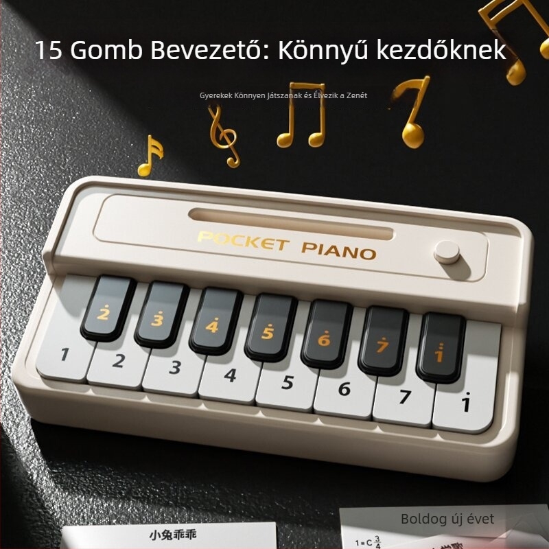 Kezdőknek szóló elektronikus billentyűzet – hordozható MIDI hangszerelés, műanyag, 4–6 éveseknek