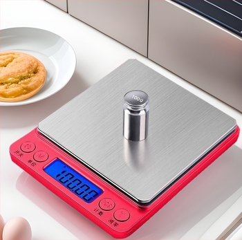 Digitális konyhai mérleg, 5 kg kapacitás, kompakt otthoni élelmiszer-mérleg