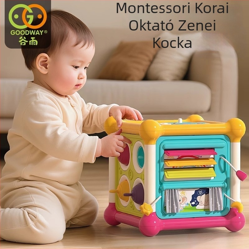 Montessori hatoldalú babajáték a finommozgások fejlesztéséért, műanyag, GuYu/Goodway, 3C tanúsítvány, kód 2024012202639447