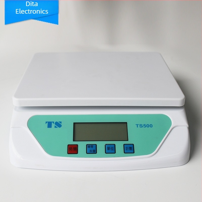 TS500 Elektronikus platformmérleg, 30 kg-ig – kiváló precizitás, LCD kijelző, otthoni használatra