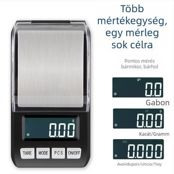 Changxie CX-288 Ékszerek elektronikus mérlege, pontosság 0,01 g, 0-1 kg tartomány
