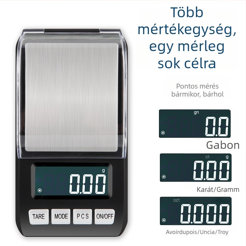 Changxie CX-288 Ékszerek elektronikus mérlege, pontosság 0,01 g, 0-1 kg tartomány
