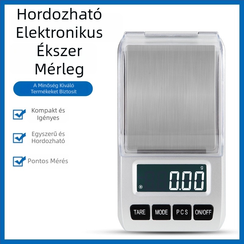 Changxie CX-288 Ékszerek elektronikus mérlege, pontosság 0,01 g, 0-1 kg tartomány