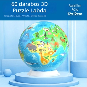 Háromdimenziós gömb puzzle dekoráció (műanyag anyag; többfunkciós; DIY-barát; testre szabható a rajzok szerint)