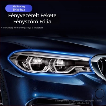 BMW X5/X6 fényszóró TPU film – fény-vezérelt színváltás, magas átláthatóságú átlátszó TPU védőfilm