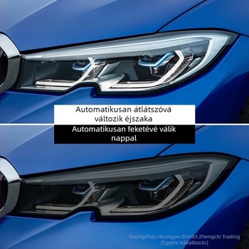BMW X5/X6 fényszóró TPU film – fény-vezérelt színváltás, magas átláthatóságú átlátszó TPU védőfilm