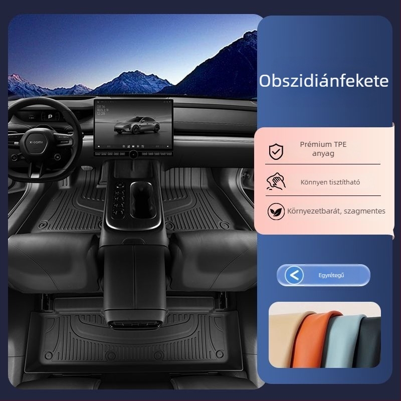 TPE autópadlómatrák öt üléses modellhez, csíkos mintázat, márka Hesheng, testreszabható