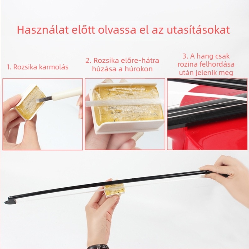 Kezdő hegedű játék - műanyag oktatási hangszer 7–14 éveseknek - segíti az érzelmi, kognitív és motoros készségek fejlődését