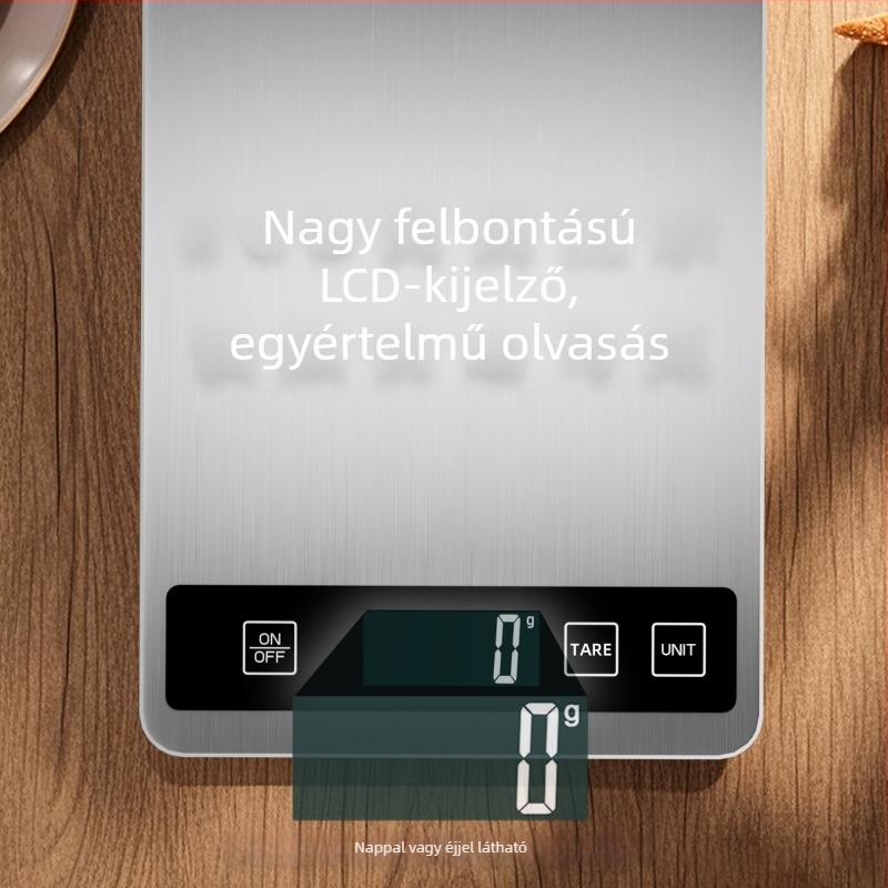 Changxie K18 konyhai elektronikus mérleg, mérési tartomány 1 g–15 kg, elektronikus mérés, modell K18