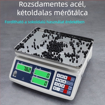 CHANGXIE CX-ACS Ipari platformos elektronikus mérleg, precíz grammban történő számoláshoz, kompakt kivitel