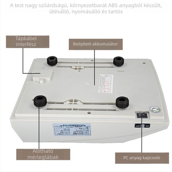 BCS-SN számoló platform mérleg, 3–30 kg, kiváló precizitású digitális mérleg
