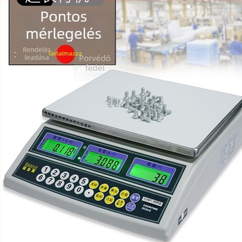 BCS-SN számoló platform mérleg, 3–30 kg, kiváló precizitású digitális mérleg
