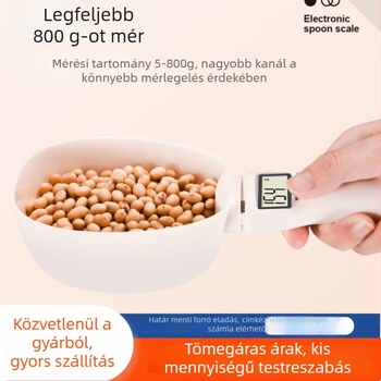 LB-S05 Kompakt konyhai mérleg – pontos digitális mérőkanállal, 800 g