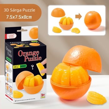 3D puzzle játék – tengeri sün és fokhagyma összeállítás logikai gondolkodáshoz és kézügyességhez, műanyag, Naughty Duoduo, dobozos csomagolás, 7–14 éveseknek