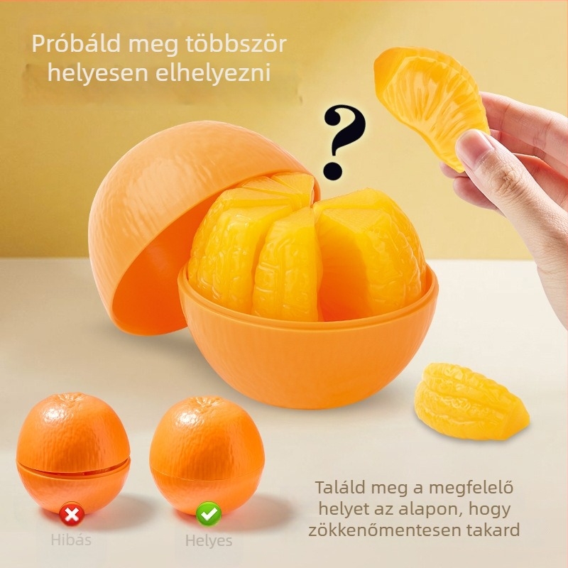 3D puzzle játék – tengeri sün és fokhagyma összeállítás logikai gondolkodáshoz és kézügyességhez, műanyag, Naughty Duoduo, dobozos csomagolás, 7–14 éveseknek