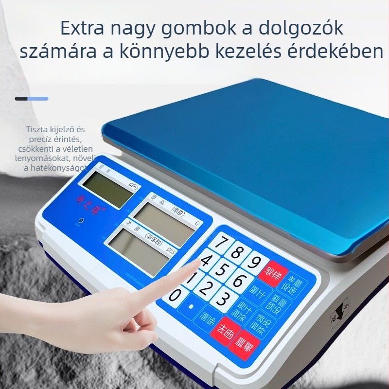 Új digitális számoló mérleg 0,01 g pontossággal, 30 kg kapacitással, asztali elektronikus mérleg otthoni és ipari használatra