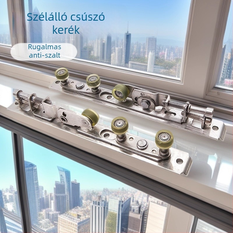 Anti-balansz felső görgő csúszó ajtókhoz/ablakokhoz — rozsdamentes acélból, külső átmérő 13 mm, tengelyátmérő 5 mm, falvastagság 2.0 mm