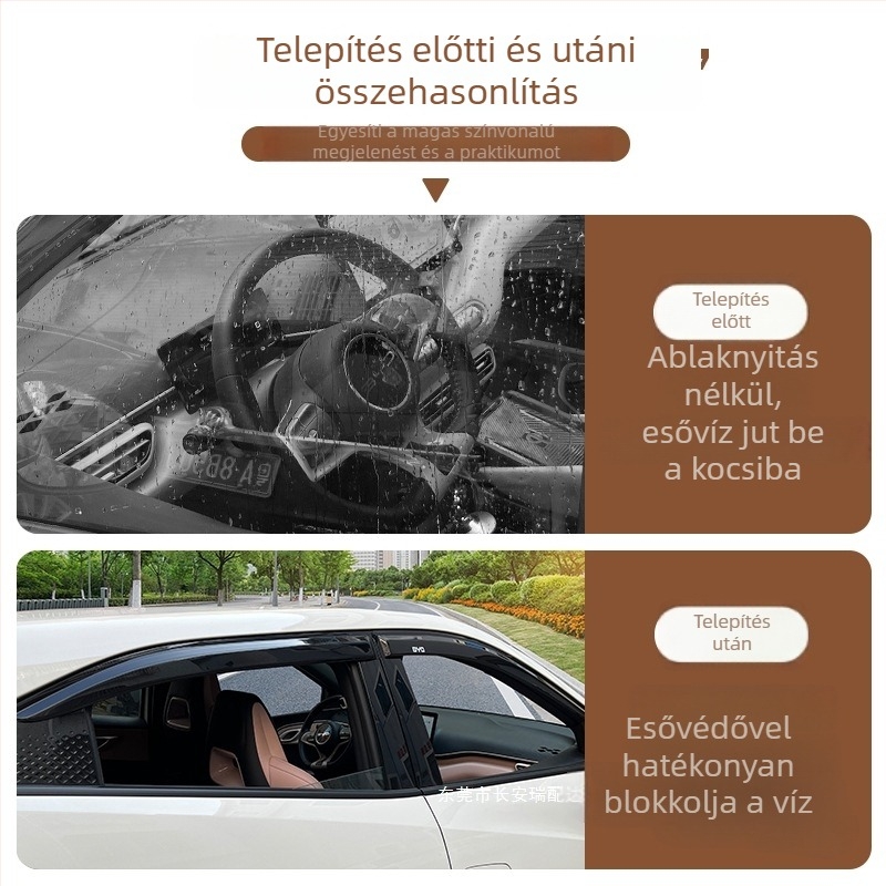 BYD Seagull ablakszélvédő esővédő sáv és visszapillantó tükör esőszemöldöke – autó dekorációs kiegészítő