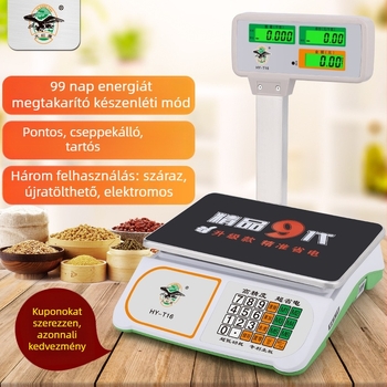 Elektronikus mérleg, T16 modell, újratölthető tápegység, többfunkciós használat, testreszabható feldolgozás, mechanikus mérés