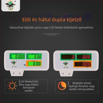 Elektronikus mérleg, T16 modell, újratölthető tápegység, többfunkciós használat, testreszabható feldolgozás, mechanikus mérés