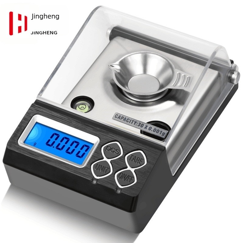Hordozható elektronikus karátsúly rúzs és ékszerek számára, mini rendkívül pontos mérleg, modell ct-33