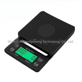Konyhai mérleg kávéhoz és élelmiszerekhez, precíz elektronikus időzítővel, 3 kg/5 kg, modell K07