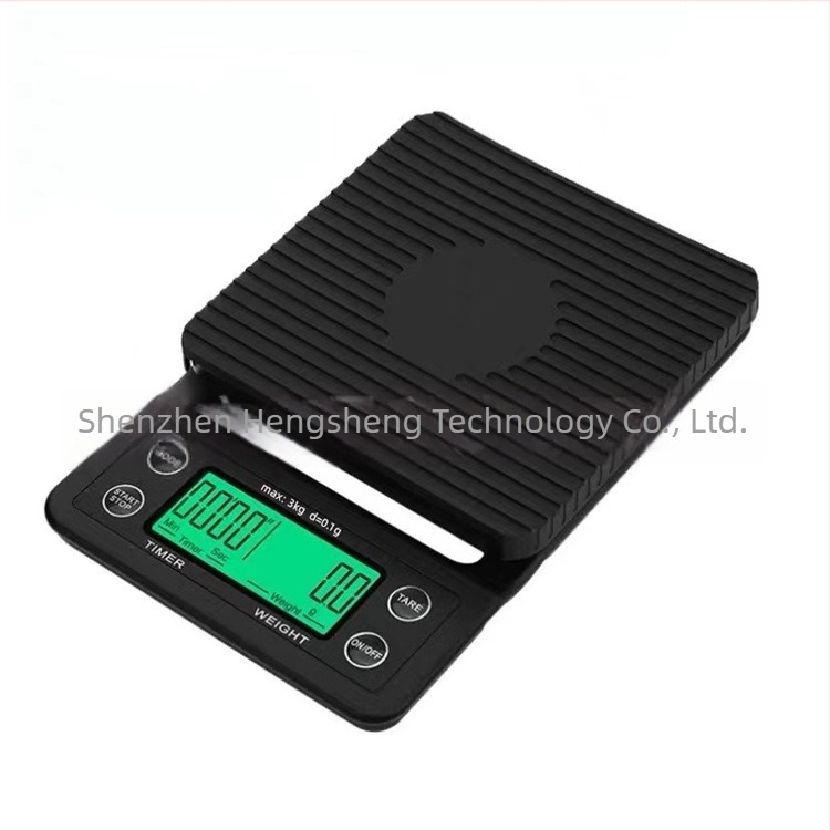 Konyhai mérleg kávéhoz és élelmiszerekhez, precíz elektronikus időzítővel, 3 kg/5 kg, modell K07