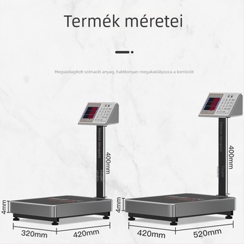 Vízálló elektronikus platformmérleg 200–300 kg, szupermarket zöldségek és gyümölcsök számára, kereskedelmi elektronikus mérleg árazáshoz