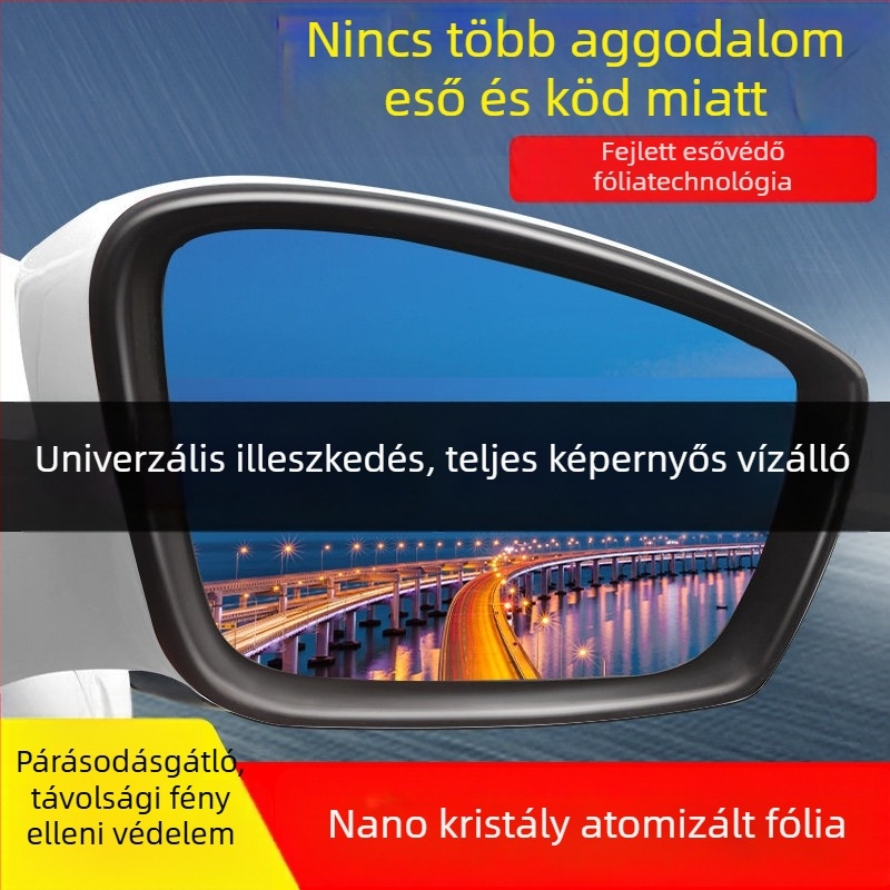 Esővédő fólia autó visszapillantó tükörhöz