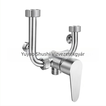 U-alakú keverőcsap elektromos vízmelegítőhöz — 304 rozsdamentes acél, 100°C/0°C, kimenet 20 mm