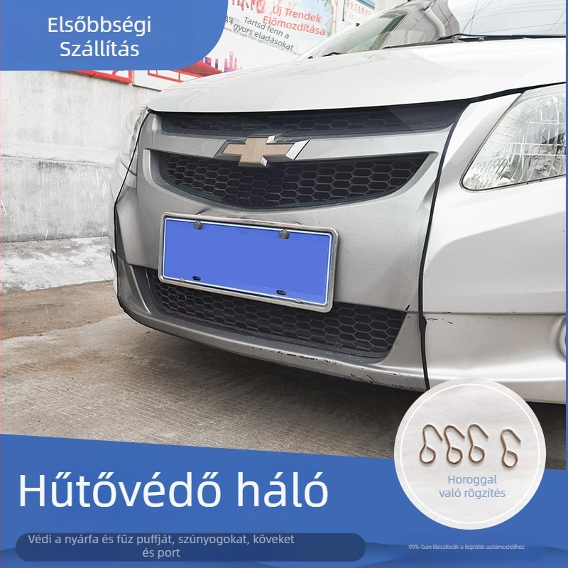 Autóhűtő radiátor védőháló — univerzális első rács fedő, anti-szösz és rovarvédelmi