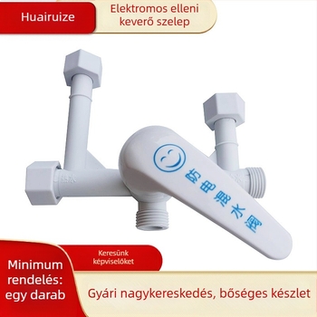 U-alakú keverő szelep elektromos vízmelegítőhöz – kis gumiból készült keverő szelep, Ø12 mm, 0.9 MPa működési nyomás, kimeneti áramlás 230