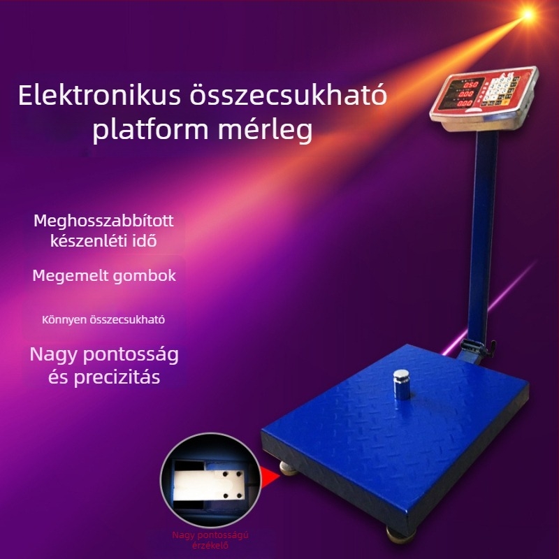 Jinwang elektronikus mérleg 100 kg, 150 kg és 300 kg kapacitásokkal, platform méréshez és számláláshoz