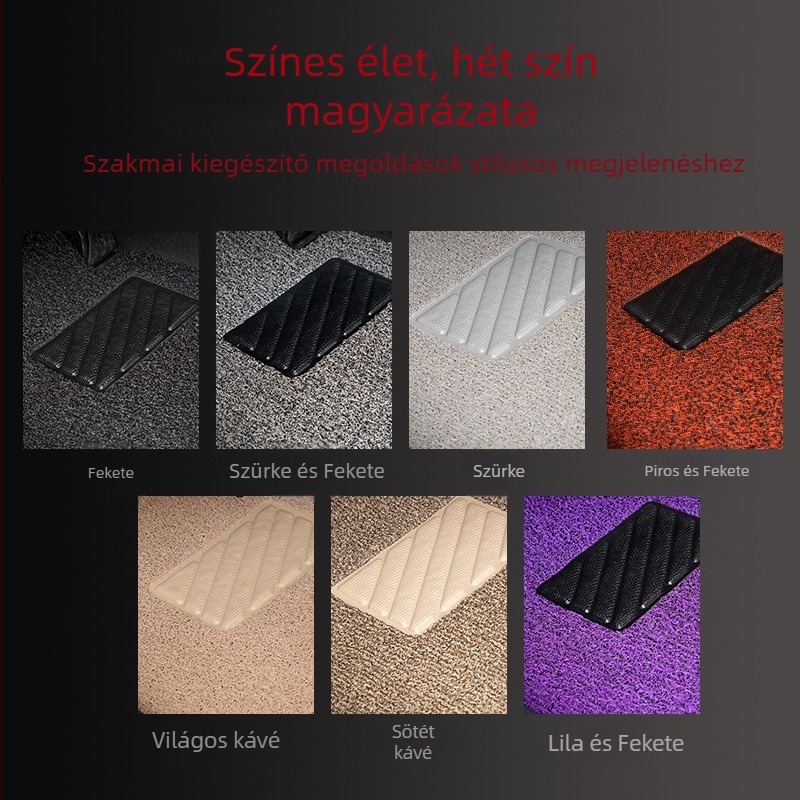 Autópadlószőnyegek silk-circle dizájnú (PVC anyag; speciális autóhoz; logómentes; származás Beijing)