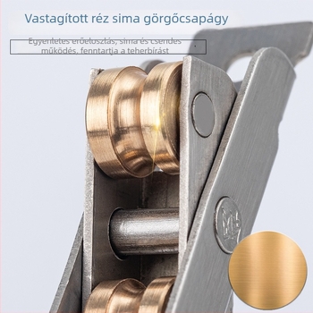 Top Valley csúszó ablak görgő – rozsdamentes acél, négycsatornás görgő, 2 darabos készlet