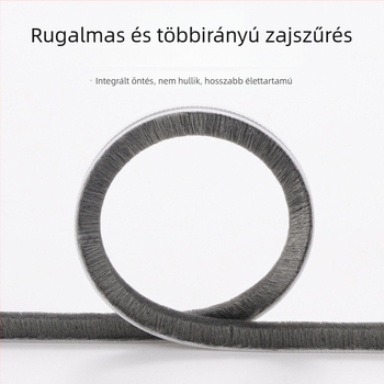 Ajtó aljzat-tömítés, öntapadós szilikon, rovarmentes és zajcsillapító, beltéri ajtókhoz; modell 6942368608075/6942368608082; márka ASZLSNA; magas hőmérséklet- és kopásállóság, öregedés és korrózióállóság.
