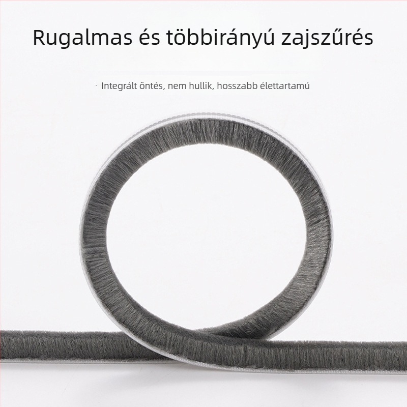 Ajtó aljzat-tömítés, öntapadós szilikon, rovarmentes és zajcsillapító, beltéri ajtókhoz; modell 6942368608075/6942368608082; márka ASZLSNA; magas hőmérséklet- és kopásállóság, öregedés és korrózióállóság.