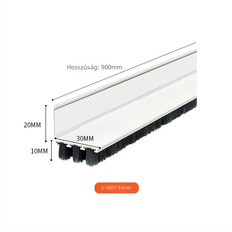 Ajtó aljzat-tömítés, öntapadós szilikon, rovarmentes és zajcsillapító, beltéri ajtókhoz; modell 6942368608075/6942368608082; márka ASZLSNA; magas hőmérséklet- és kopásállóság, öregedés és korrózióállóság.