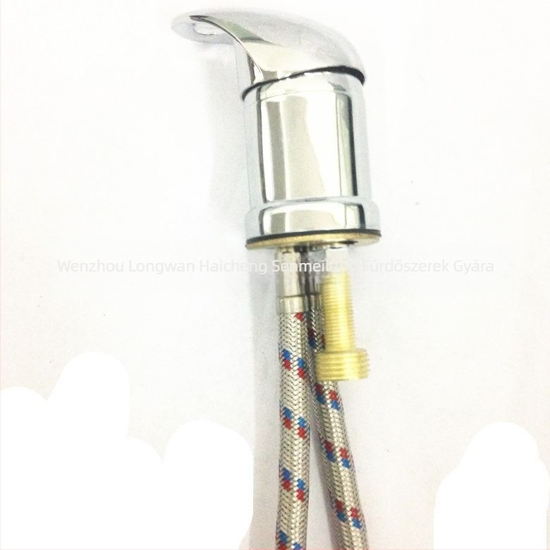 Samponázóágy mosdó keverőcsaptele, kerámia patron, ülés típusú beszerelés, cinkötvözet test, modell A105, 120°C-es működési hőmérséklet