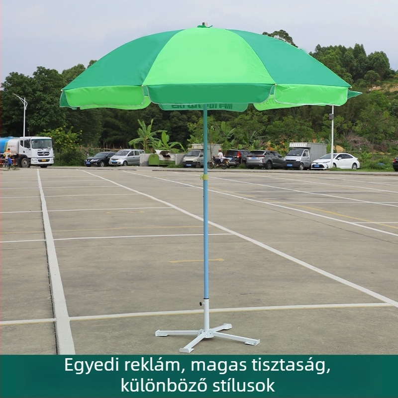 Reklám esernyő 8 vas bordával, poliészter 210T vászon, kézi nyitás, logó nyomtatás elérhető