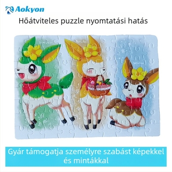 Papíralapú sík puzzle testreszabható sublimációs hőtranszferrel DIY fotó kollázshoz