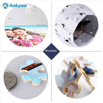 Papíralapú sík puzzle testreszabható sublimációs hőtranszferrel DIY fotó kollázshoz