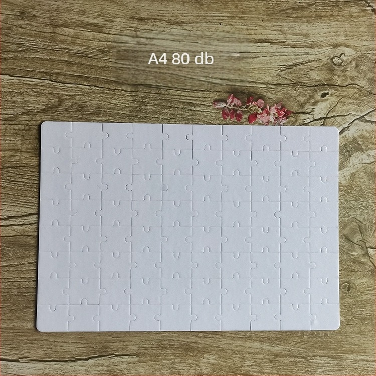Papíralapú sík puzzle testreszabható sublimációs hőtranszferrel DIY fotó kollázshoz