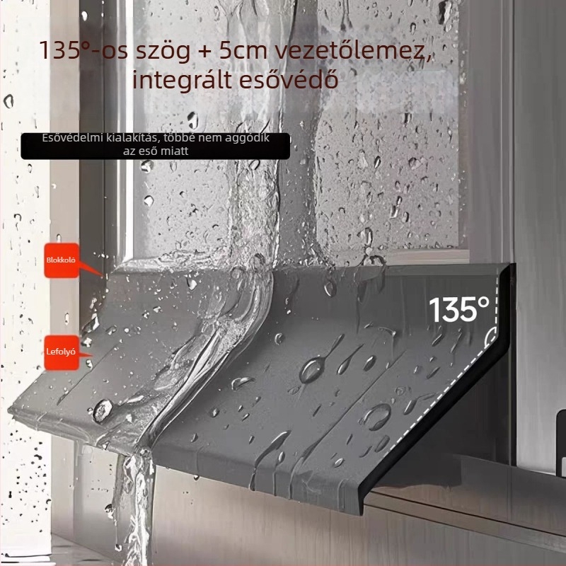 Ablak vízvédelmi gátszalag, külső ablakokhoz, eső ellen védelmet nyújt, visszafolyó víz megelőzése